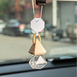 Car Air Outlet Freshener Diffuser Bottles Clip Perfume Empty Bottle Pendant Essential Oil Car Fragrance Hanging Ornament Interior