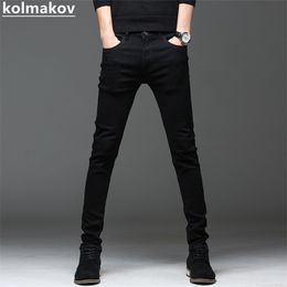 Mens Jeans Spring and Autumn Mens Classic Fashion Black Straight Leg Jeans Mens Casual Slim Size High Quality Long Jeans 2836 221008