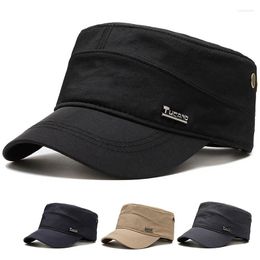 Berets Korean Outdoor Leisure Flat Military Hats For Men Women Army Cap Fashion Trendy Bonnets Design Simple Vintage Beret Accessories