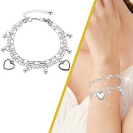 Bangle Wedding Accessories Jewellery For Women Rings Retro Double Loves Watch Gift Set Heart Earrings Valentines Day