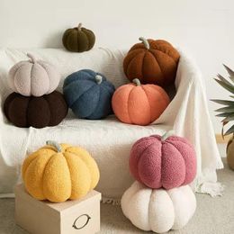 Pillow Fun Pumpkin Solid Color Shaped Cute Children Fluffy Soft Plush Sofa Halloween Home Decor Accessories Fashion