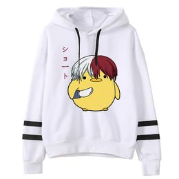 Men's Hoodies Sweatshirts Women My Hero Academia Pullovers Shoto Todoroki Print Anime Hoody Streetwear Tops G221008
