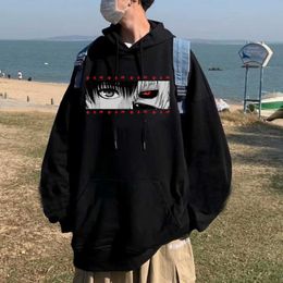 Men's Hoodies Sweatshirts Tokyo Ghoul Man Hoodie Hip Hop Pullovers Top Spring and Autumn Anime G221008