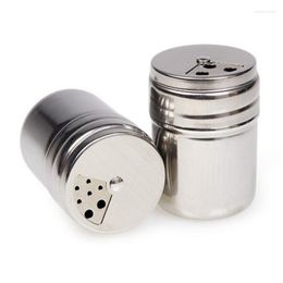 Storage Bottles 100Pcs/Lot Stainless Steel Kitchen Spice Jar Pepper Pot BBQ Seasoning