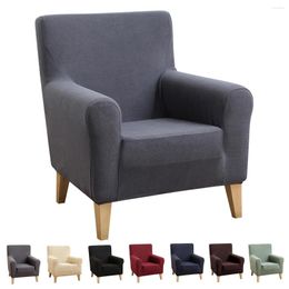 Chair Covers Cover Elastic Sofa Slipcover Armchair Home Single Seat Arm Solid Furniture Protector Stretch Case D30