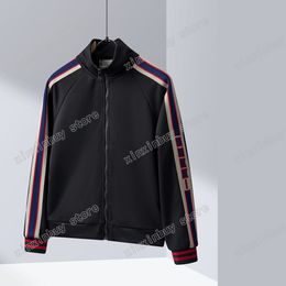 xinxinbuy Men designer Coat Jacket sets jacquard Webbing long sleeve women red black khaki blue M-2XL