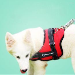 Dog Collars High Quality Medium Big Pet Harness Oxford Cloth Reflective Adjustable Large Strap Vest