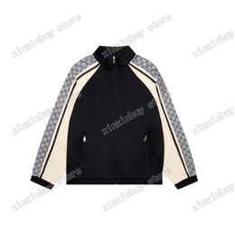 xinxinbuy Men designer Coat Jacket sets Print letter side webbing long sleeve women red black khaki blue XS-2XL