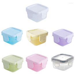 Storage Bottles 1Pc 60ml Portable Baby Food Freezer Containers Jam Dispenser Box Lunch Mini Food-grade Thickened Sealed Fresh