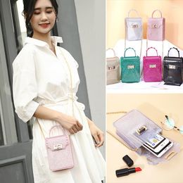 Evening Bags Fashion Jelly Small Square Bag Women Shoulder Mini Mobile Phone Ladies Handbag Purse Bolsa Feminina Wallet Pocket