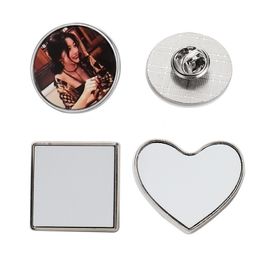 Sublimation Lapel Pin Button Badge Event Metal Gift Thermal Heat Transfer DIY Badge