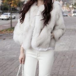 Women's Fur Korean Outerwear Jackets Thicken Warm Fashion Winter Casual Short Mink Loose Plush Coat Women