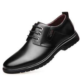 Wholesale Business casual shoes black formal work shoes men shoes leather Business and leisure