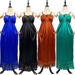 Women's Sleepwear Women's African Women Female Stain Solid Nightgown Lady Sexy Adjustable Strap Nightdress Under Skirt Night Gown