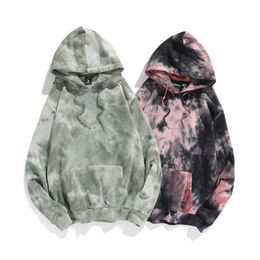 Men's Hoodies Sweatshirts Couple tie-dye sweater ins trend loose hooded long-sleeved jacket 2022 autumn new hoodie men's G221008