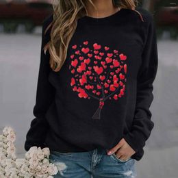 Women's Hoodies Plus Size Women Clothing Loves Print Sweatshirt Pullover Top Winter Clothes O-neck Long Sleeve