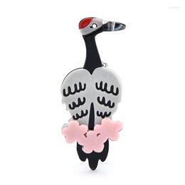 Brooches Wuli&baby Acrylic Bird For Women Lovely Animal Office Party Brooch Pin Gifts