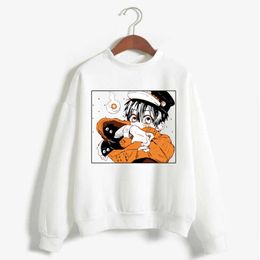 Men's Hoodies Sweatshirts Kawaii Toilet-Bound Hanako-Kun Men Women Long Sleeve Sweatshirt Anime Manga Tops Clothes G221008