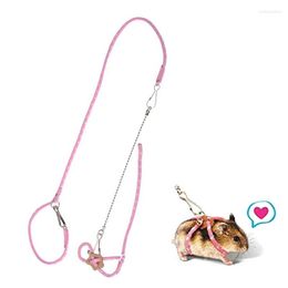 Dog Collars Pet Rat Mouse Harness Adjustable Rope Ferret Hamster Finder Bell Leash Lead