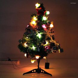 Christmas Decorations 60 Cm Luminous Desktop Mini Decoration Supplies Tree A Small Pine Navidad Arboles Plants