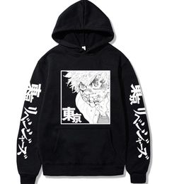 Men's Hoodies Sweatshirts Tokyo Revengers Hot Anime Hoodie Long Sleeve Loose Print Winter Hip Hop Male and Female G221008