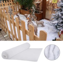Christmas Decorations 2023 Snow Blankets Fake Sheet White Thickened Cotton Rolls For Village Party Favors Display Po Prop