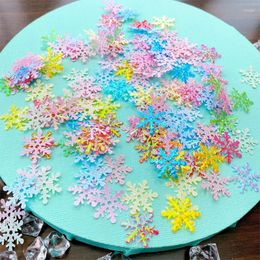 Christmas Decorations 200/300 Pcs/lot 5 Colours Tree Confetti Snowflakes Party Wedding Snow Ornaments