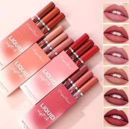 Lip Gloss 3pcs Velvet Matte Set Tint Combo Waterproof Long-wear Liquid Lipstick Colour Lips Makeup Women Cosmetics