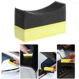 Car Sponge 3/10Pcs Professional Tyre Tire Dressing Applicator Curved Foam Pad