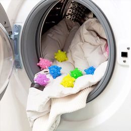 Ingrosso Prodotti per lavanderia magica Wash Tool Sfera asciugatura in PVC riutilizzabile per la lavaggio del bagno per la pulizia delle sfere di asciugatura in tessuto
