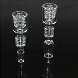 Diamond Knot Smoking Quartz Stack Banger Nails 20mmOD 10mm 14mm Bangers Nails For Glass Water Bongs Dab Rigs silicone mouthpiece