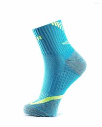 Sports Socks 3 Pairs TAAN Men's Sock Badminton Tennis Thick Cotton Skidproof Knee-high Towel T-345