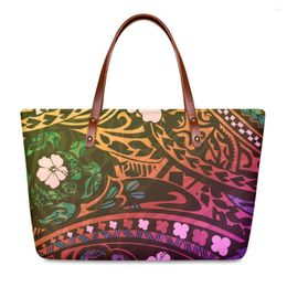 Duffel Bags Cumagical Handbags Ladies 2022 Hawaii Flower Polynesian Design Tribal Casual Women Fashion Tote Pouch Custom Shoulder