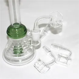 Smoking Sugar Cube Quartz Banger Nail Square Quartz bangers 14mm 10mm Male 2mm Thick Side For Glass Water Pipe Bong Dab Rig silicone mouthpiece