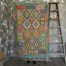 Carpets Manual Nation Kilim Wool Weave Characteristic Concise Geometry Can Hang Decoration Sofa A Living Room Thin Blanketgc195kliyg28