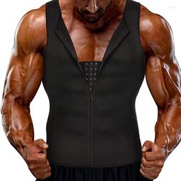 Men's Body Shapers Men's Shaper Slimming Waist Trainer Zipper Sports 2022 Sauna Sweat Corset Vest Weight Loss Shapewear Tank Top