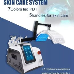 Professional LED Skin Rejuvenation Phototherapy Skin Care Led Light Therapy Aqua Oxygen Jet Peeling Skin Whitening Machine 7 Colour Clinic Device
