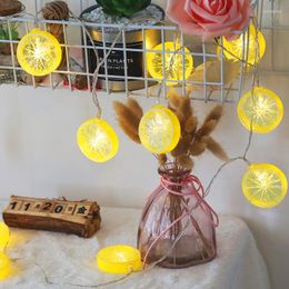 Strings Creative Party Decor 3M Lemon Shape 20 LED Battery Flashing String Lights Outdoor Balcony Room Festival