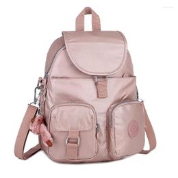Backpack Women Backpacks Multi-Pocket Nylon Schoolbags For Students Female Girls Laptop Bookbag Travel Day Packs Knapsack