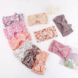 Hair Accessories Stylish Hairband W/ Colourful Floral Pattern Print Bow Headdress Machine Washable A2UB