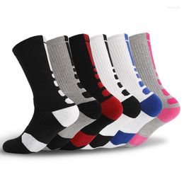 Sports Socks Outdoor Basketball Men's Professional Elite Long Tube Antiskid Sweat Absorption Thickened Black Towel Bottom