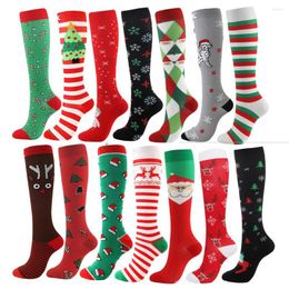 Sports Socks Christmas Professional Sport Pro Cycling Men Women Road Bicycle Red Green Black Bike Racing