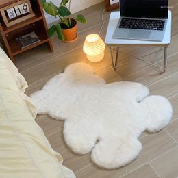 Carpets Cute Bear Plush Carpet Children Girl Bedside Fluffy Bedroom Rug Soft Floor Mat Baby Climbing Home Decor Alfombra