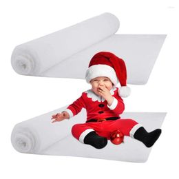 Christmas Decorations Artificial Snow Blankets 2pcs Fake Blanket Decor Snowy Winter Pography Props For