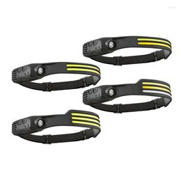 Racing Sets Rechargeable LED Headlamps Motion Sensor COB Strip Wide-Angle QW