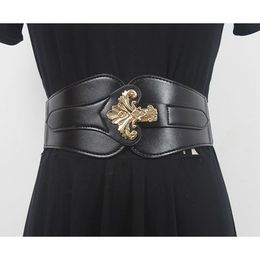 Waistband women's adornment belts with coat skirt waist closure fashionable elastic windbreaker sweater belt