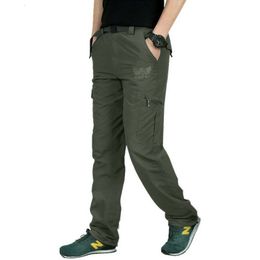 Men's Pants Quick Dry Casual Pants Men Summer Army Military Style Trousers Men's Tactical Cargo Pants Male lightweight Waterproof Trousers 221010