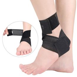 Ankle Support Adjustable Sports Foot Brace Wrap Breathable Nylon Fabric Super Elastic Fitness Protection