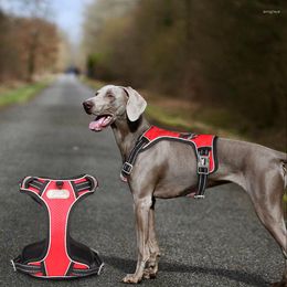Dog Collars Reflective Big Harness Vest For Small Medium Dogs Collar All-weather Sports Training Pet Harnesses Husky Chest Strap
