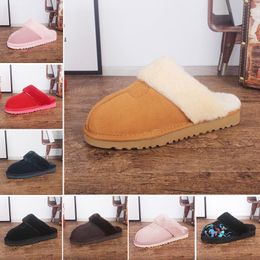 2022 Men Women Designer Slippers Slides Sandals Flip Flops Classic Winter Keep Warm Scuffs Cotton Rubber Fabric Plush Indoor Mens Slipper Slide Sandal Shoes